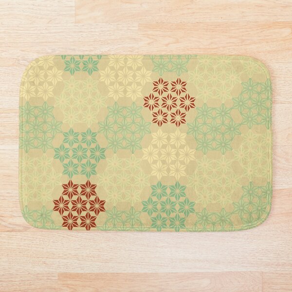 Item preview, Asanoha Kimono Pattern Red Gold designed and sold by urrin DESIGN.