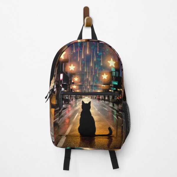 Item preview, Starfall Watcher - Feline Protector (NO TEXT)  designed and sold by CleverCulture.