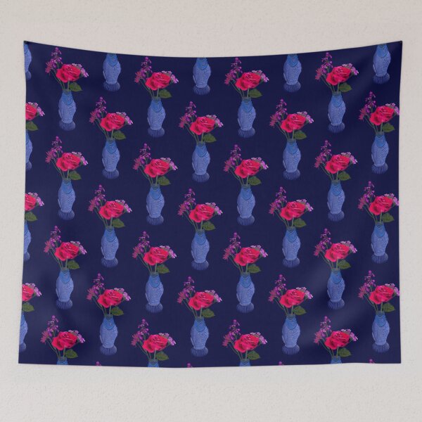Item preview, Jarrón de pescado azul marino designed and sold by deblevart.