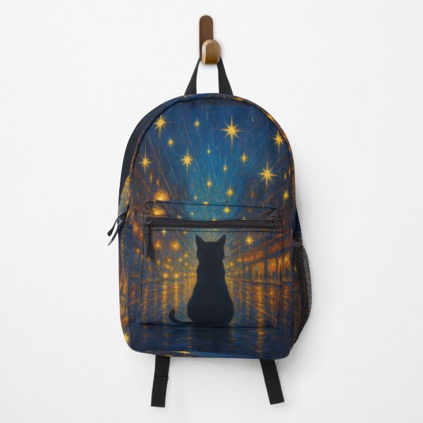Item preview, Starfall Watcher - Feline Protector (NO TEXT)  designed and sold by CleverCulture.