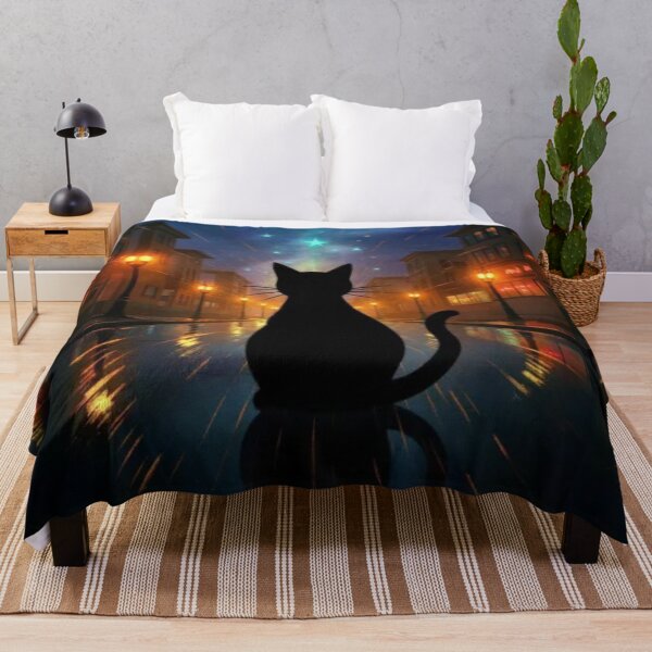Item preview, Starfall Watcher - Feline Protector (NO TEXT) designed and sold by CleverCulture.