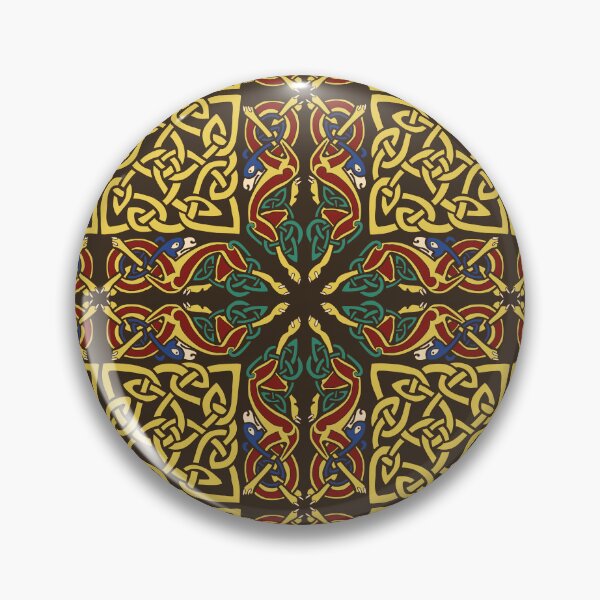 Item preview, Gold Knotwork Squares and Hounds Border designed and sold by Aakheperure.