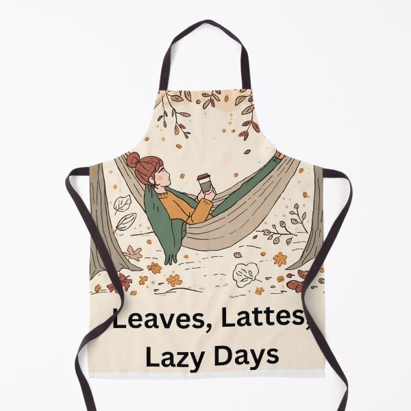 Item preview, leaves, lattes, lazy days designed and sold by Treestumpc.