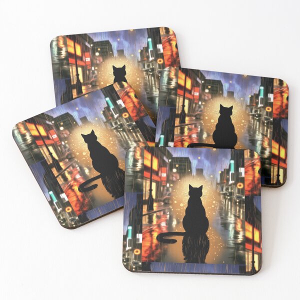 Item preview, Night Watcher - Feline Protector (NO TEXT)  designed and sold by CleverCulture.