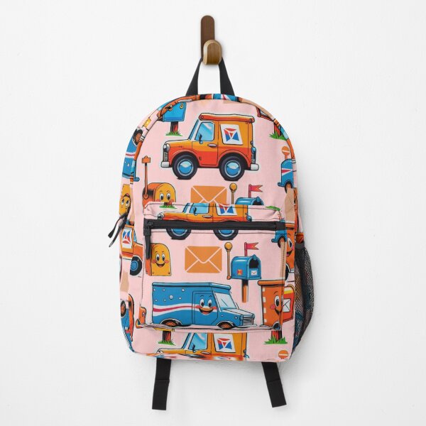 Item preview, Cute Mail Delivery Pattern with Trucks & Mailboxes designed and sold by digitaldemart.