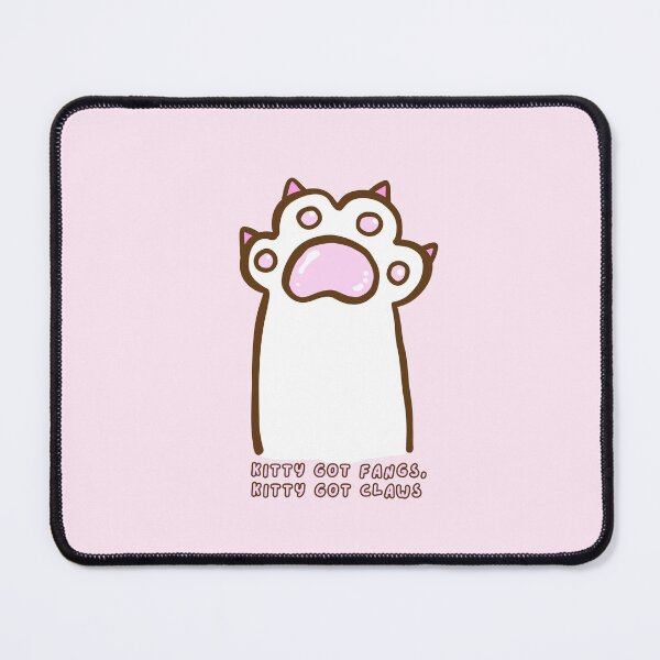 Item preview, Kitty Got Fangs, Kitty Got Claws – Kawaii Cat Paw designed and sold by smeraldosecrets.