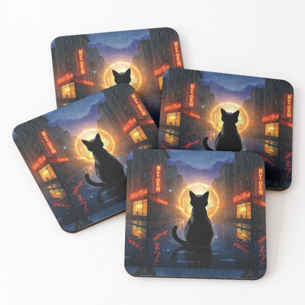 Item preview, Night Watcher - Feline Protector (NO TEXT)  designed and sold by CleverCulture.