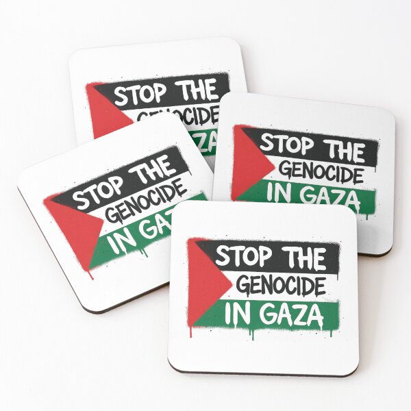 Item preview, Stop the Genocide in Gaza Graffiti Protest Demo Free Palestine Flag designed and sold by Annika Shurafa.