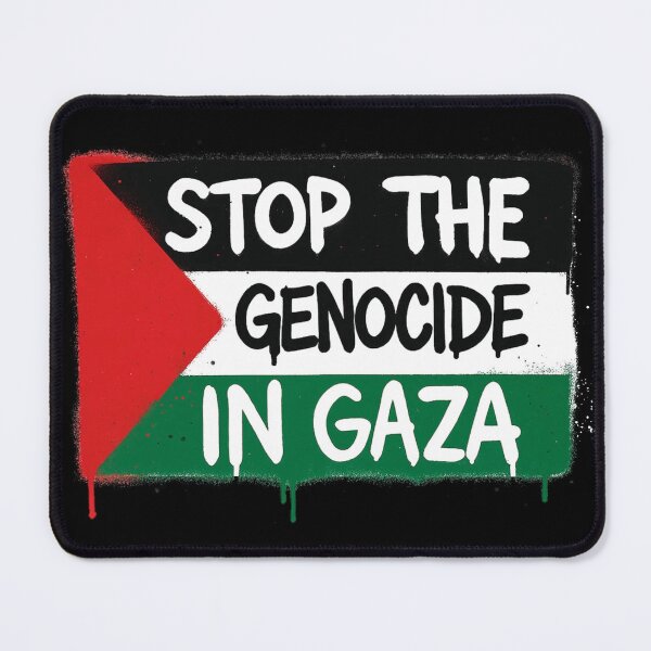 Item preview, Stop the Genocide in Gaza Graffiti Protest Demo Free Palestine Flag designed and sold by Annika Shurafa.