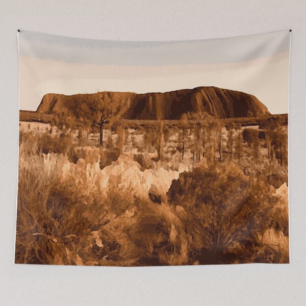 Item preview, Vintage Uluru Australian Outback Travel designed and sold by ashandbubu.
