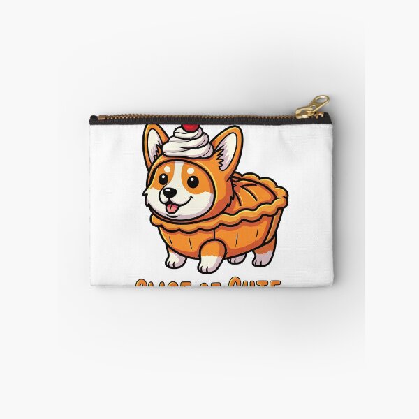 Item preview, Slice of Cute – Pumpkin Pie Costume Corgi with Whipped Cream Hat designed and sold by zoughlal.