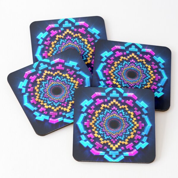 Item preview, El mandala de 8 bits designed and sold by CleverCulture.