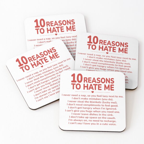 Item preview, 10 Reasons to Hate Me | Funny Sarcastic Typography Shirt | Bold Humor & Attitude Gift designed and sold by PaintedPixels01.