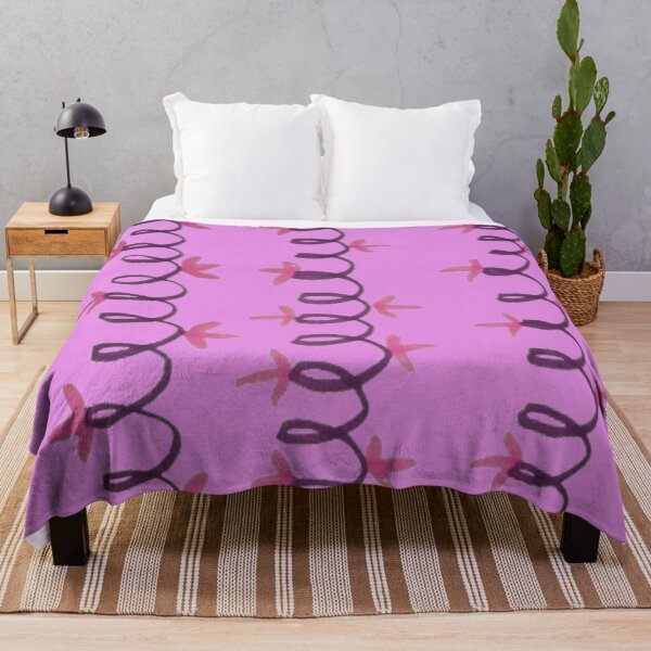 Item preview, Whimsical Pink Floral Vines – Playful Nature Pattern designed and sold by BulletKitty82.