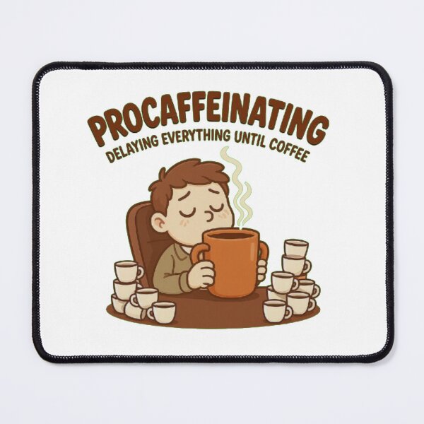 Item preview, Procaffeinating – Delaying Everything Until Coffee Funny T-Shirt designed and sold by SmileyHaus.
