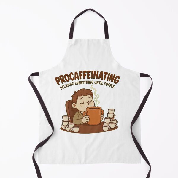 Item preview, Procaffeinating – Delaying Everything Until Coffee Funny T-Shirt designed and sold by SmileyHaus.