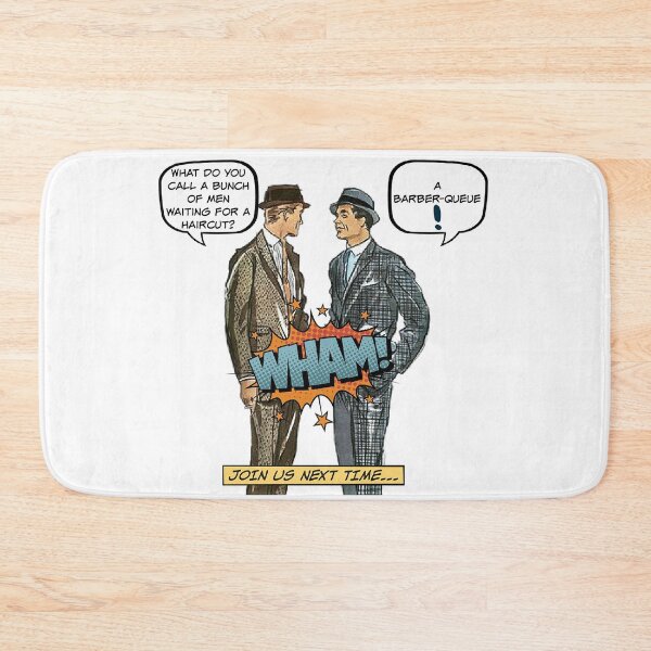 Item preview, Barber-queue - Office Humor, Dad Joke designed and sold by SSustainable.