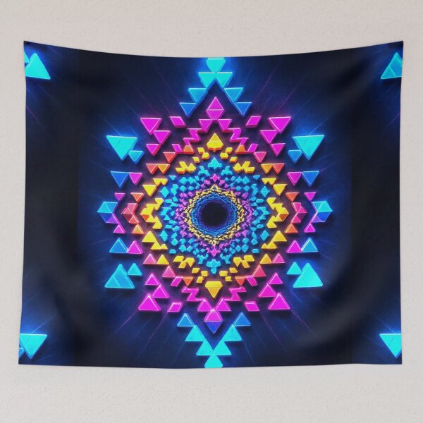 Aperçu de l'œuvre Le Mandala 8 bits créée et vendue par CleverCulture.