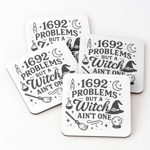 Item preview, 1692 Problems But a Witch Ain’t One | Funny Witchy Halloween Shirt designed and sold by Zippitydodads.