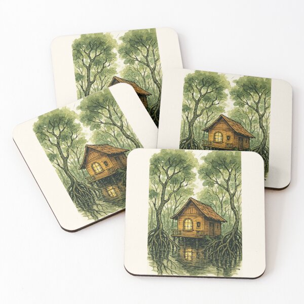 Item preview, Mangrove Cabin - Peaceful Nature View vibe designed and sold by Sarcastic designs.