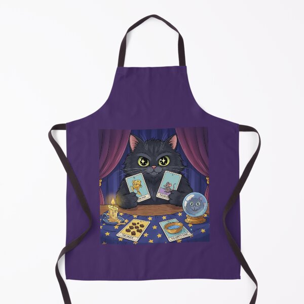 Item preview, Fortune Teller Cat Reading Whimsical Tarot Cards designed and sold by catlovers2025.