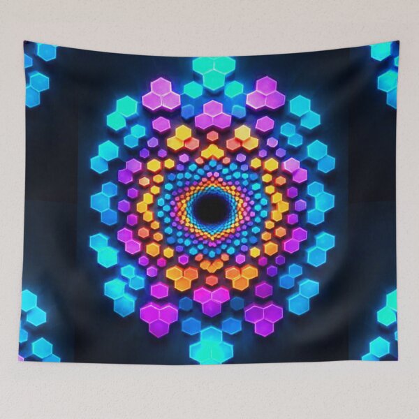Aperçu de l'œuvre Le Mandala 8 bits créée et vendue par CleverCulture.