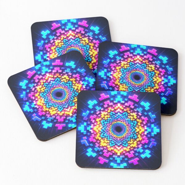 Item preview, El mandala de 8 bits designed and sold by CleverCulture.