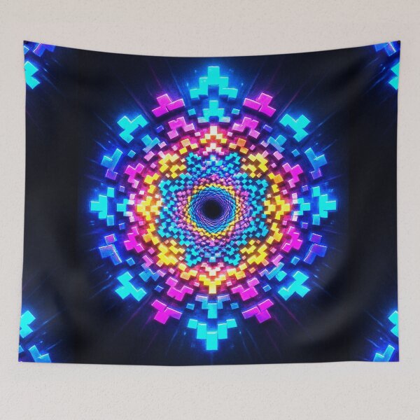 Aperçu de l'œuvre Le Mandala 8 bits créée et vendue par CleverCulture.