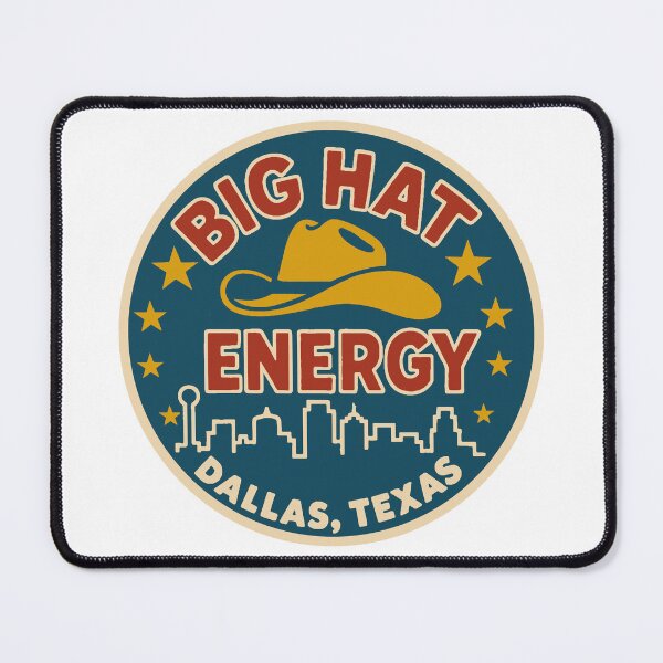Item preview, Big Hat Energy Vintage Style Decal designed and sold by Decal Mania.
