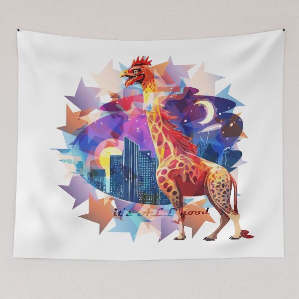 Item preview, Rooster giraffe designed and sold by Tigerbuck's.
