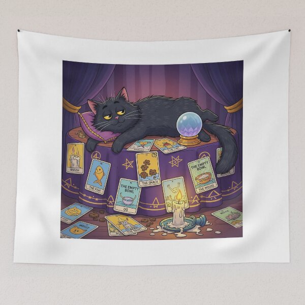 Item preview, The Lazy Fortune Teller Cat IS the Prediction designed and sold by catlovers2025.