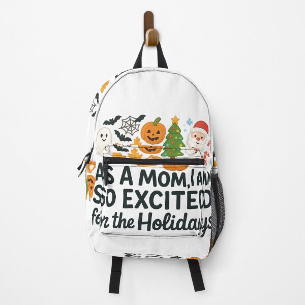 Item preview, As a Mom I Am So Excited for the Holidays Funny Seasonal Quote Design designed and sold by ZingZone.