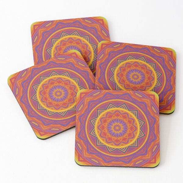 Item preview, Maximalist Warm Rainbow Sun Mandala designed and sold by Dawn Anthes.