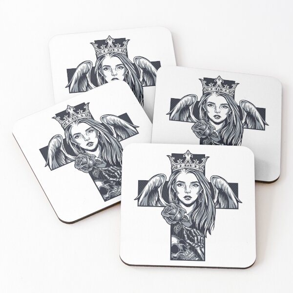 Item preview, Cross Shape Chicano Girl designed and sold by DesignsbyChino.
