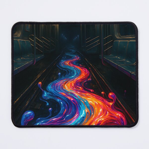 Item preview, Neon River – Subway Flow designed and sold by ZicoGallery.