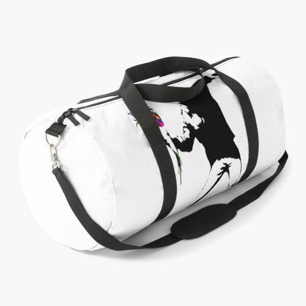 Item preview, Banksy Protester Throwing Flowers designed and sold by SamsonMraz.