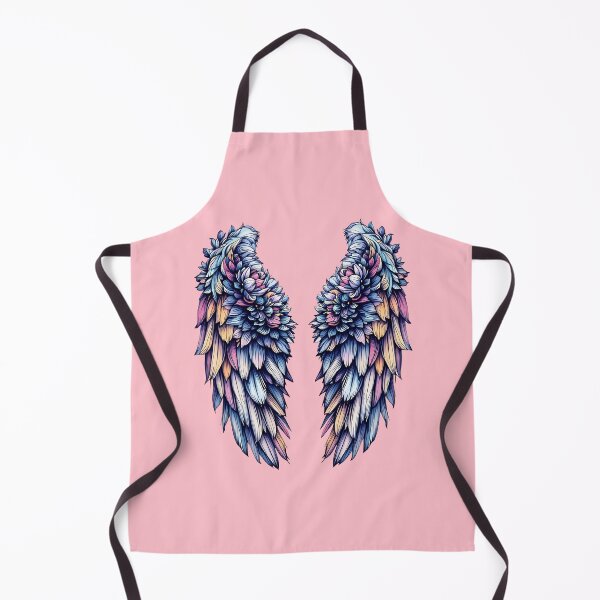 Item preview, Floral Angel Wings in Dreamy Pastel Feather Art designed and sold by BirdsnStuff.