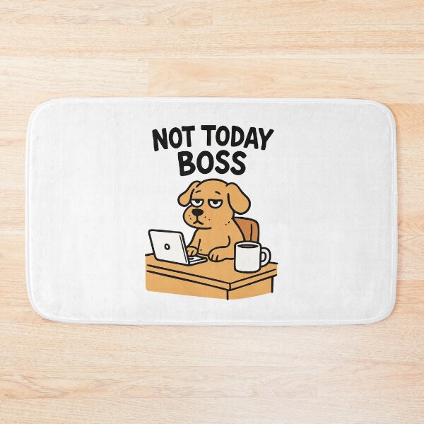 Item preview, Cute dog with coffee work quote designed and sold by Tong4130.