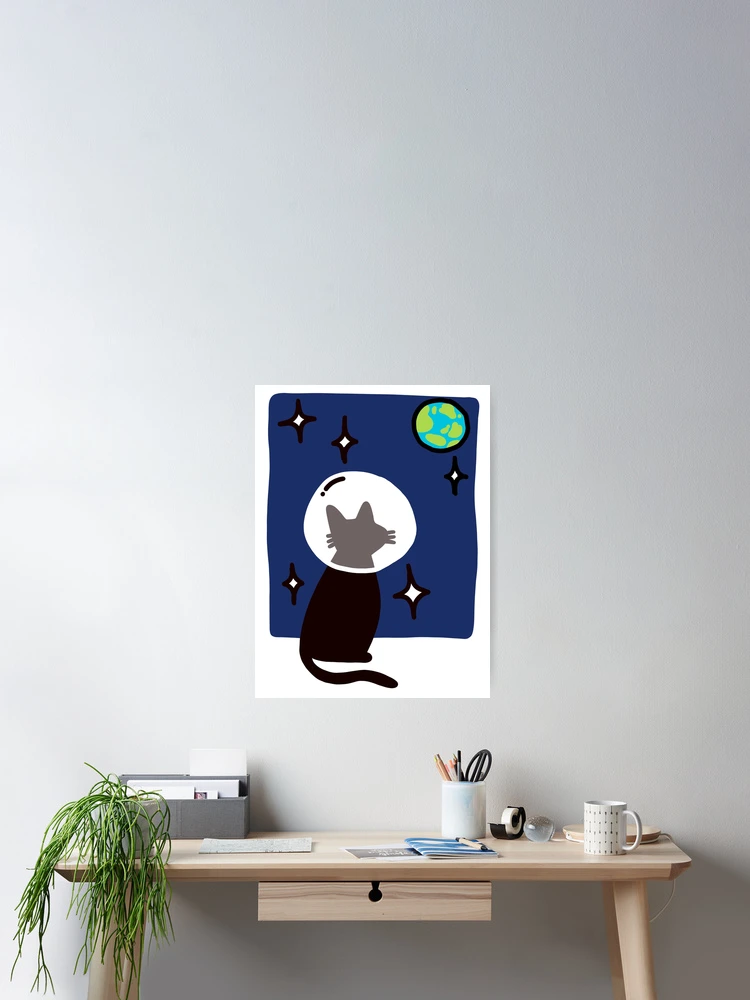 Thumbnail 2 of 3, Poster, catstronauts designed and sold by Childish by Design.
