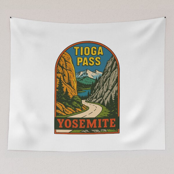 Item preview, Tioga Pass Vintage Style Decal designed and sold by Decal Mania.