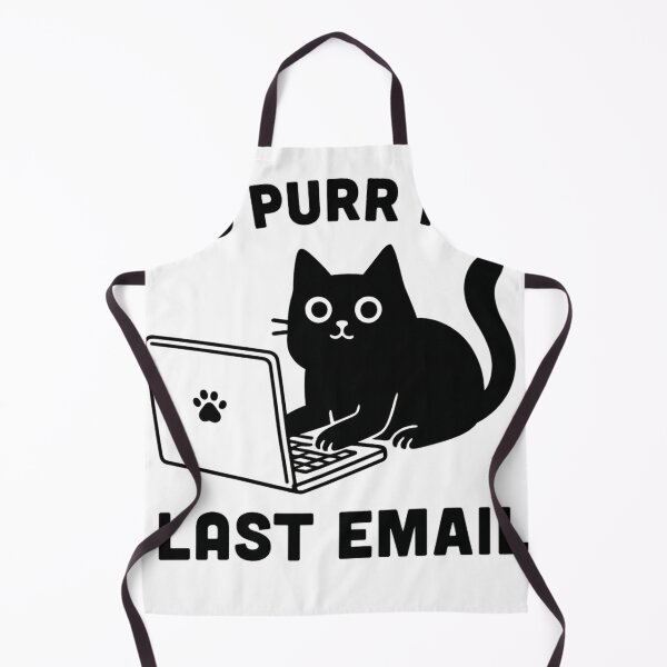 Item preview, As Purr My Last Email – Funny Cat Office Pun designed and sold by haitrieuic96.