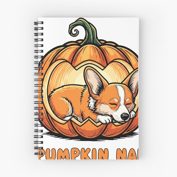 Item preview, Pumpkin Nap – Sleepy Corgi Curled Inside a Glowing Jack-o’-Lantern designed and sold by zoughlal.