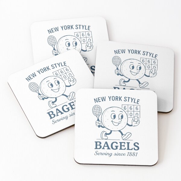 Item preview, US Open Tennis Bagel - New York Style Bagels Serving Since 1881 - Funny Tennis designed and sold by FmStyleArt.