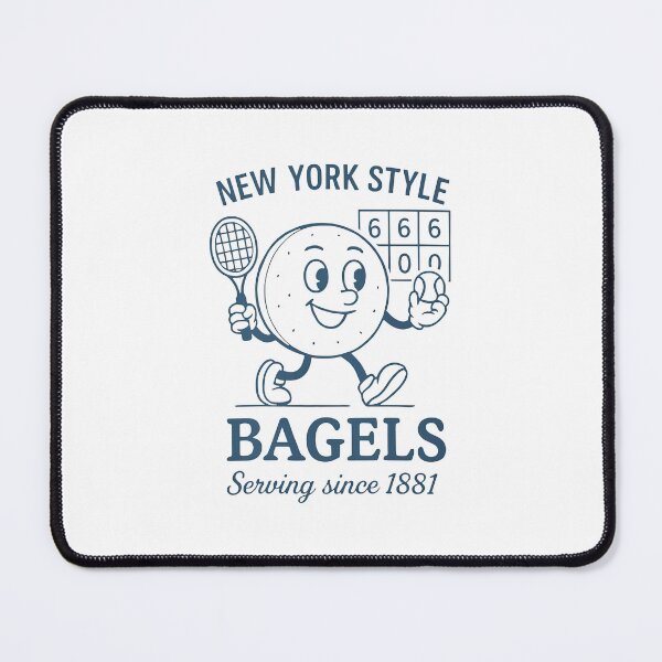 Item preview, US Open Tennis Bagel - New York Style Bagels Serving Since 1881 - Funny Tennis designed and sold by FmStyleArt.