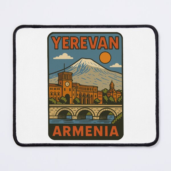 Item preview, Yerevan Armenia Vintage Style Decal designed and sold by Decal Mania.