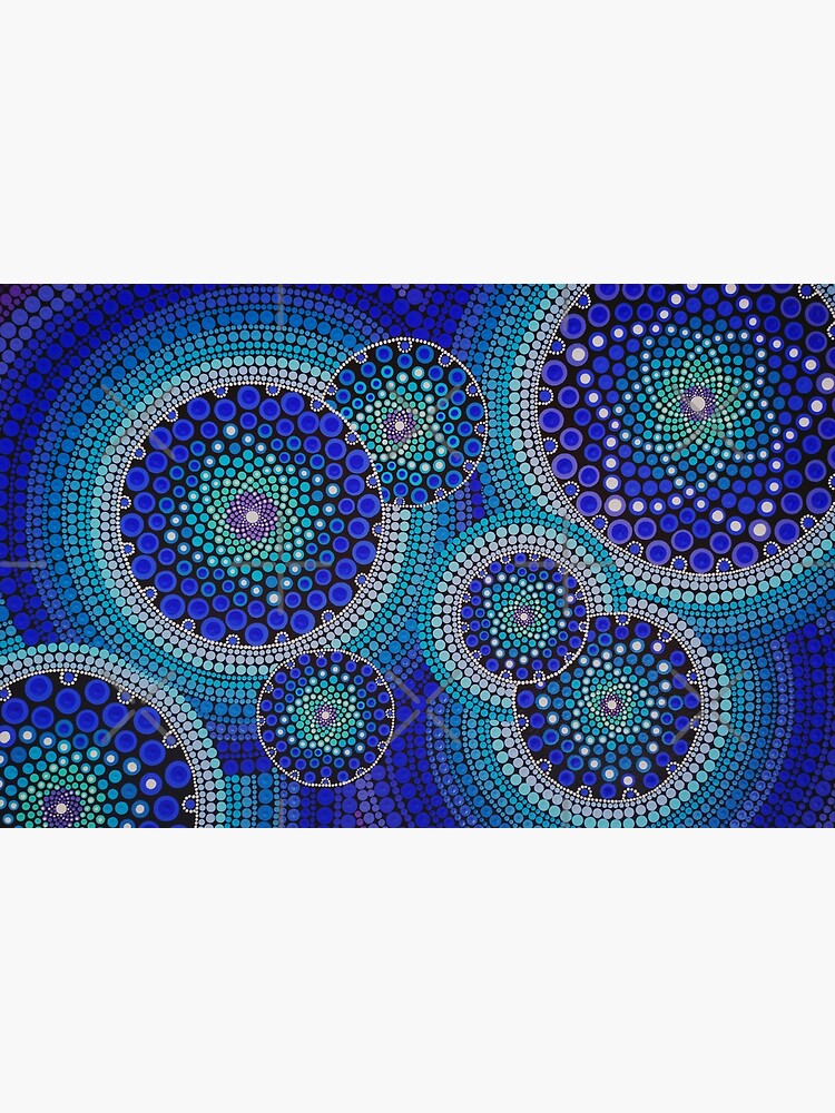 Blue Seeds Of Life Bubbles - Art&Deco By Natasha by ArtDecoNatasha