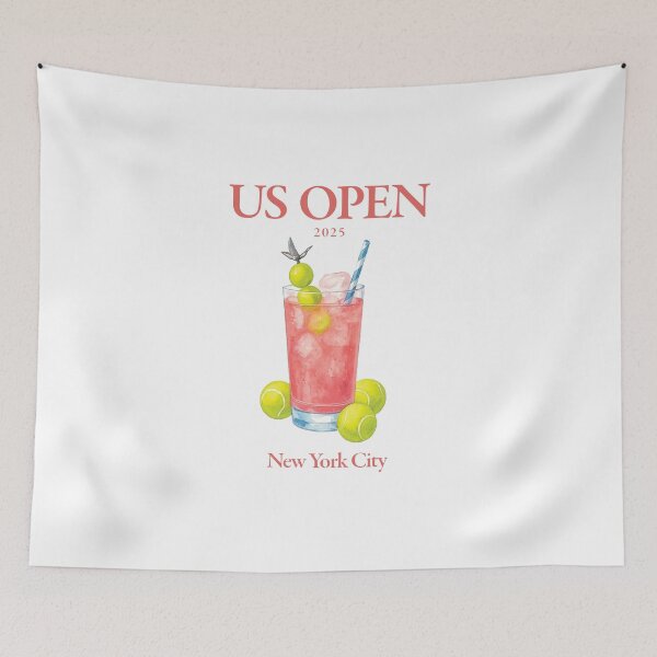 Item preview, US Open TennisRetro Vintage NYC Flushing Queens Honey Deuce New York City designed and sold by FmStyleArt.