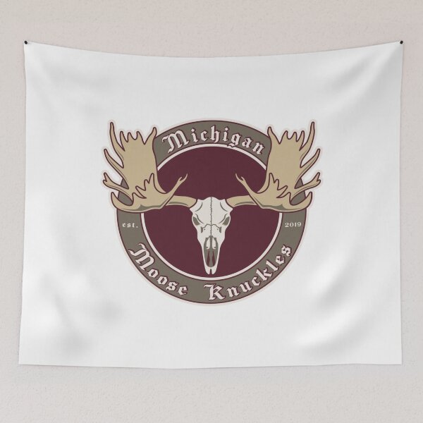 Aperçu de l'œuvre Michigan Moose Knuckles - Logo principal créée et vendue par Mosheauch.