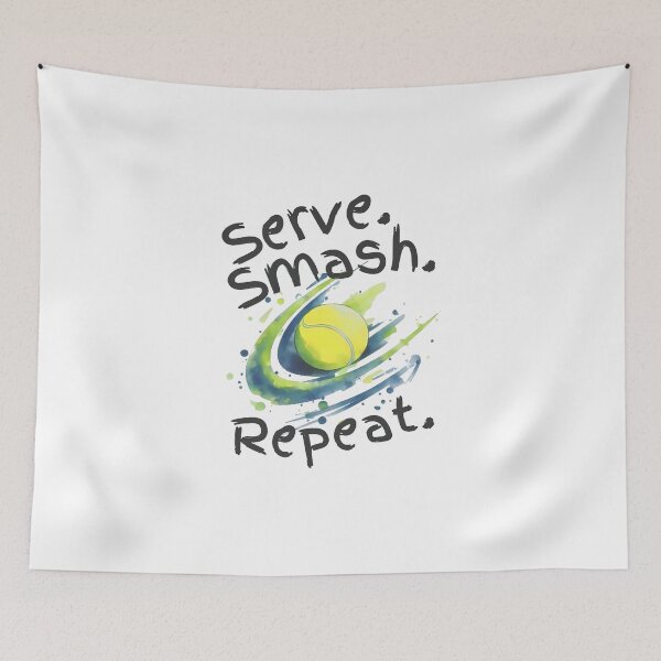 Item preview, Tennis, Serve Smash Repeat Youth designed and sold by FmStyleArt.