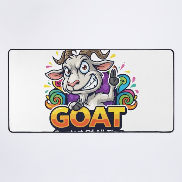 Item preview, Goat - Greatest Of All Time Cartoon Mascot Logo designed and sold by Ileilliamson.